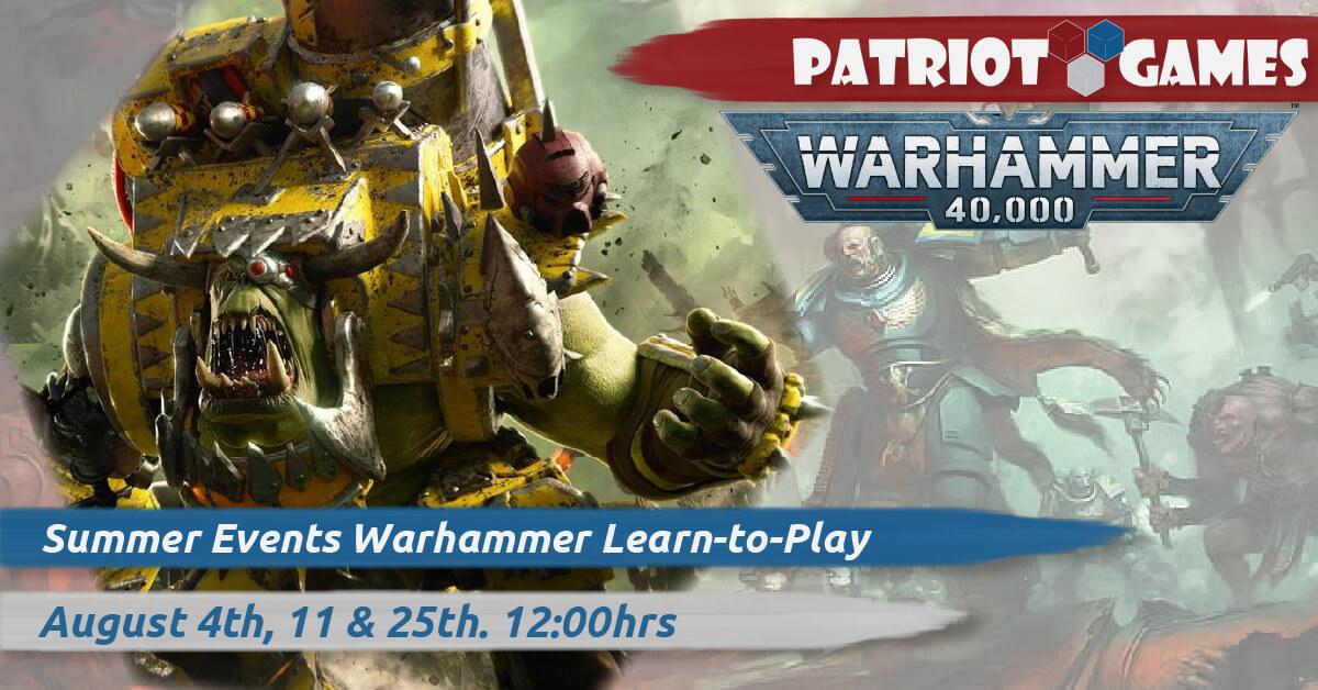 warhammer 40k summer events