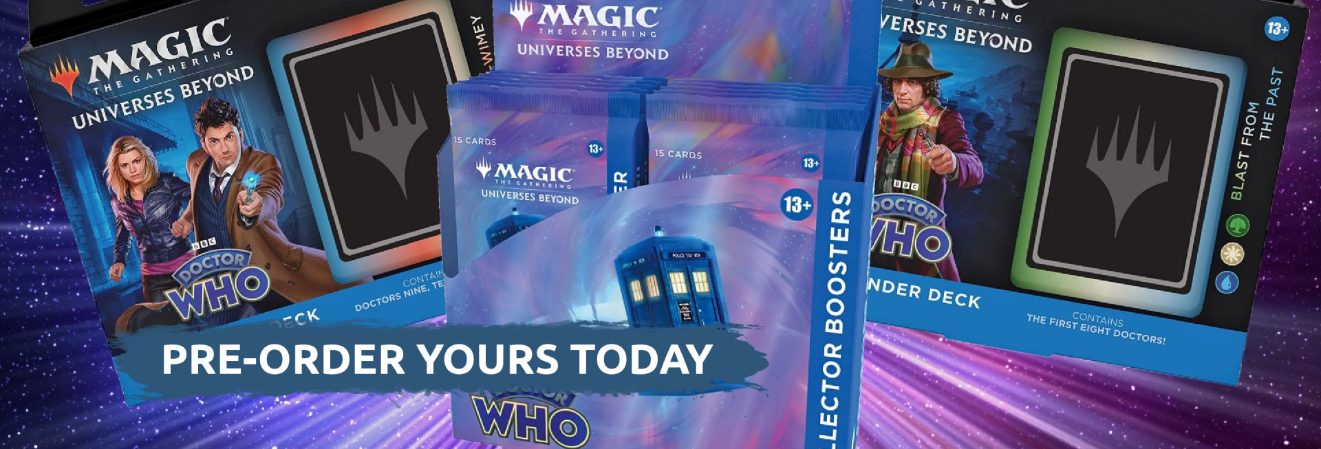 DRWHO COMMANDER AND COLLECTOR BOOSTERS MAGIC THE GATHERING