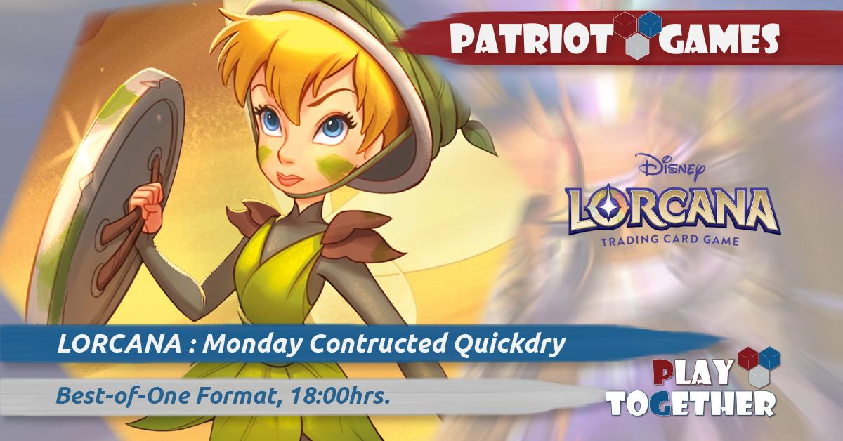 Lorcana Monday Best of One Quickdry 18:00hrs