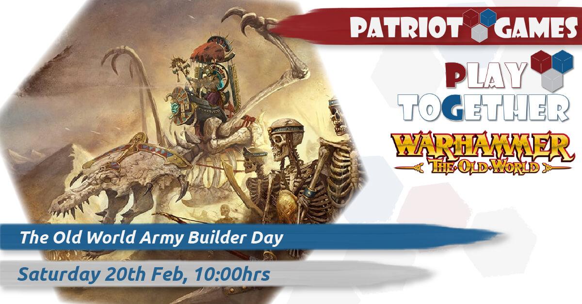 The Old World Army Builder Day Games Workshop Warhammer