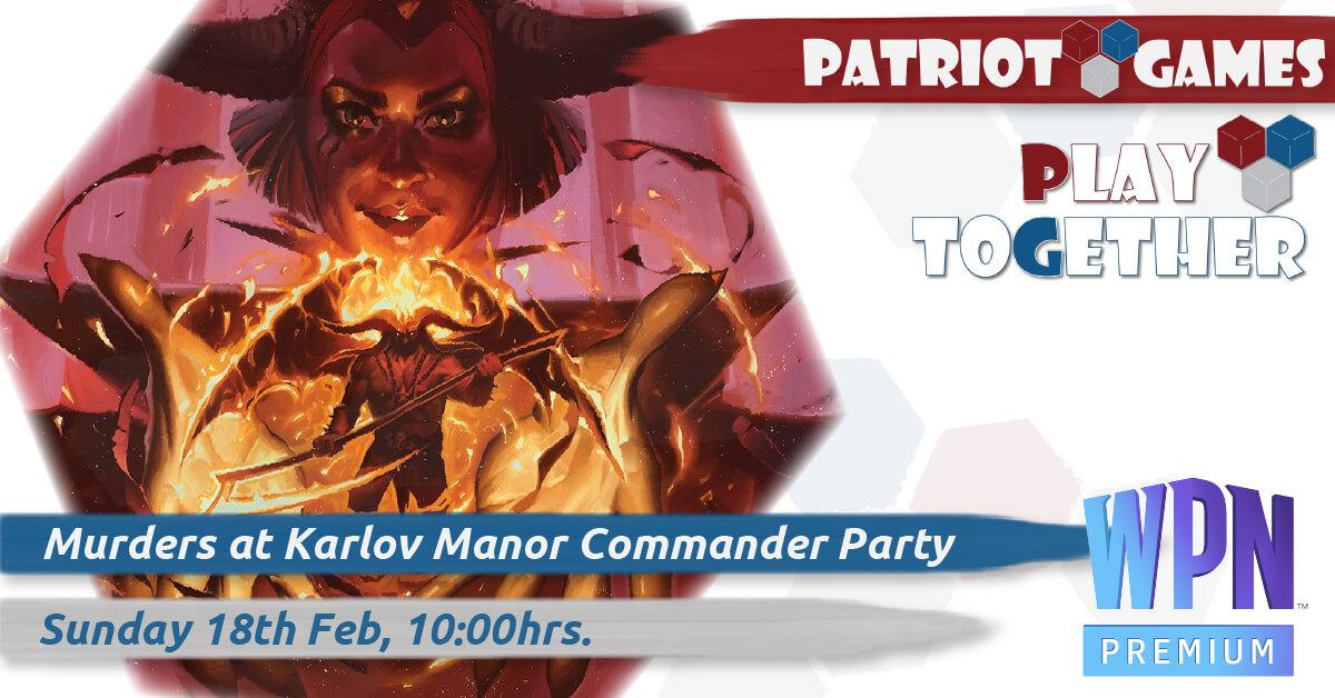 Magic the gathering murders at karlov manor commander party