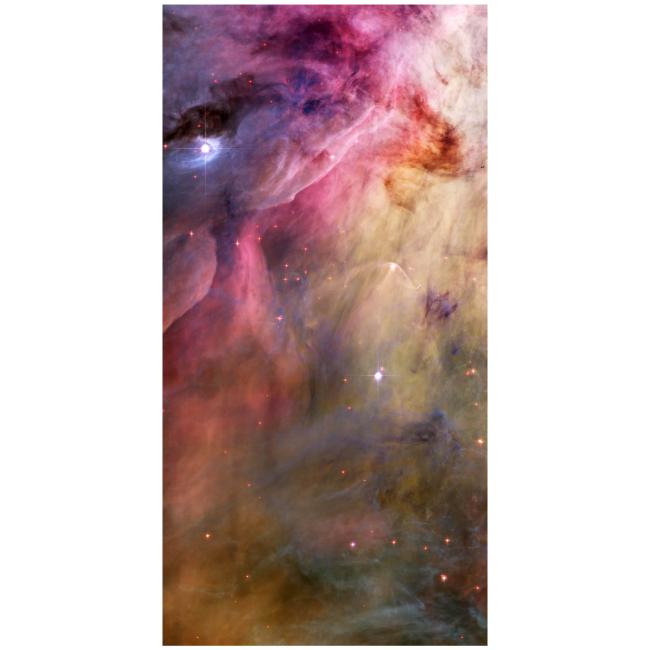 six feet by three feet orion nebula - close up mat