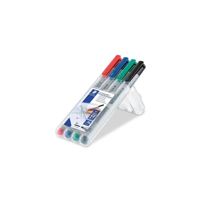 Lumocolor Non-Permanent Pen: 4 Assorted Colours