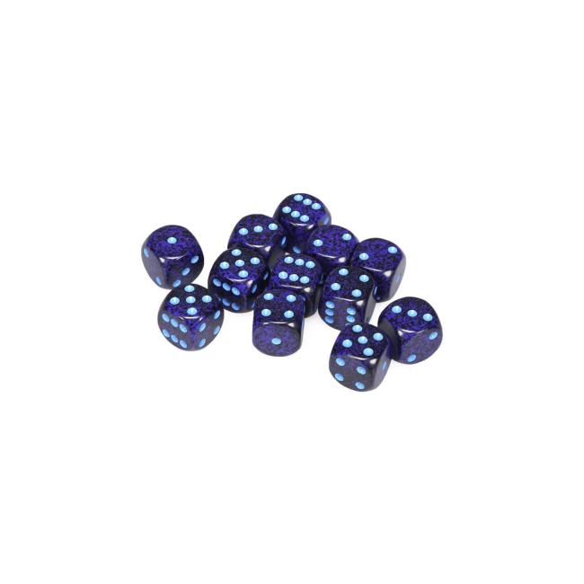 Speckled Cobalt: D6 16mm (12)