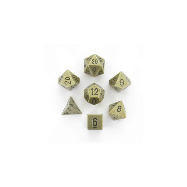 Old Brass Metal: Polyhedral Set (7)