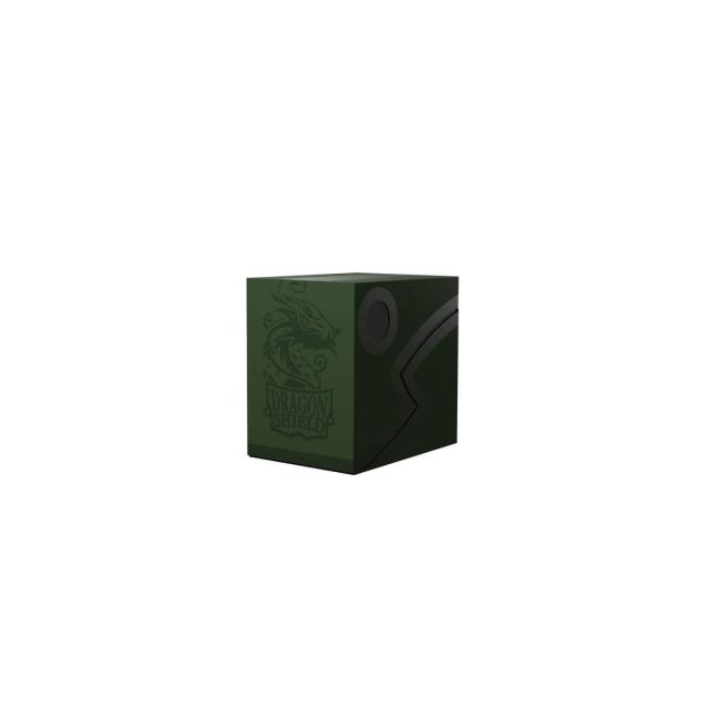 Dragon Shield: Double Deck Shell: Forest Green/Black (150+)