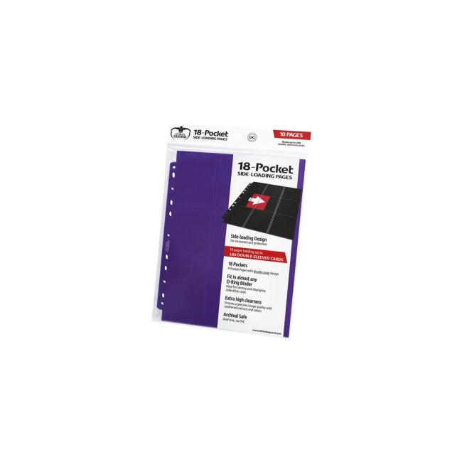 Ultimate Guard: 18-Pocket Pages Side Loading: Purple (10)