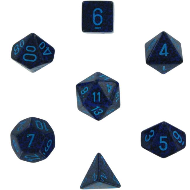 Speckled Cobalt: Polyhedral Set (7)