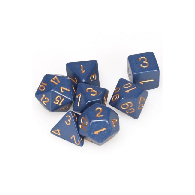 Opaque Dusty Blue: Polyhedral Set (7)