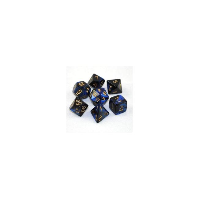 Gemini Black/Blue: Polyhedral Set (7)
