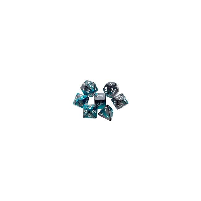 Gemini Steel/Teal: Polyhedral Set (7)