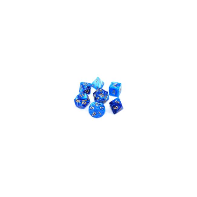 Vortex Blue /Gold: Polyhedral Set (7)