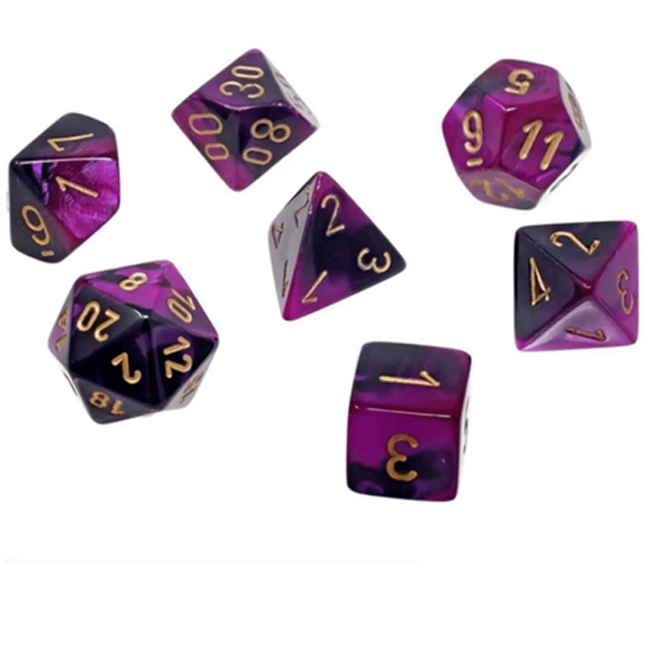 Gemini® Mini-Polyhedral Black-Purple/gold 