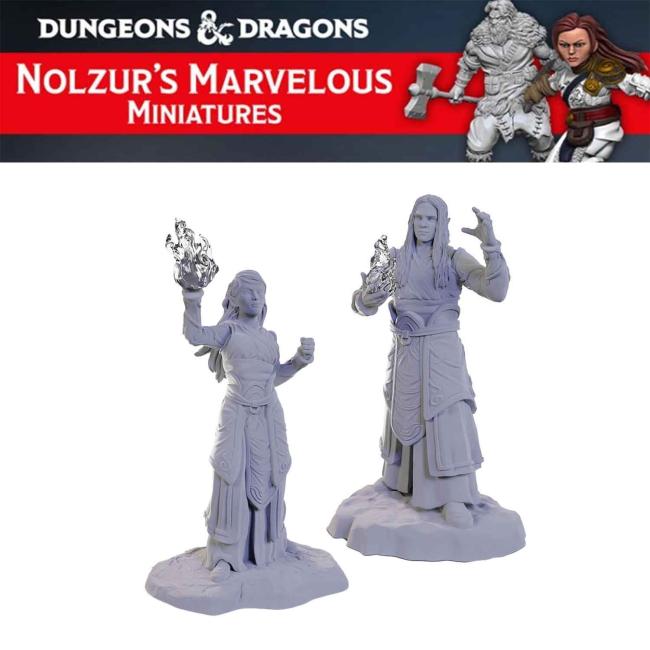 Elf Wizards Nolzur's Marvelous Unpainted Minis