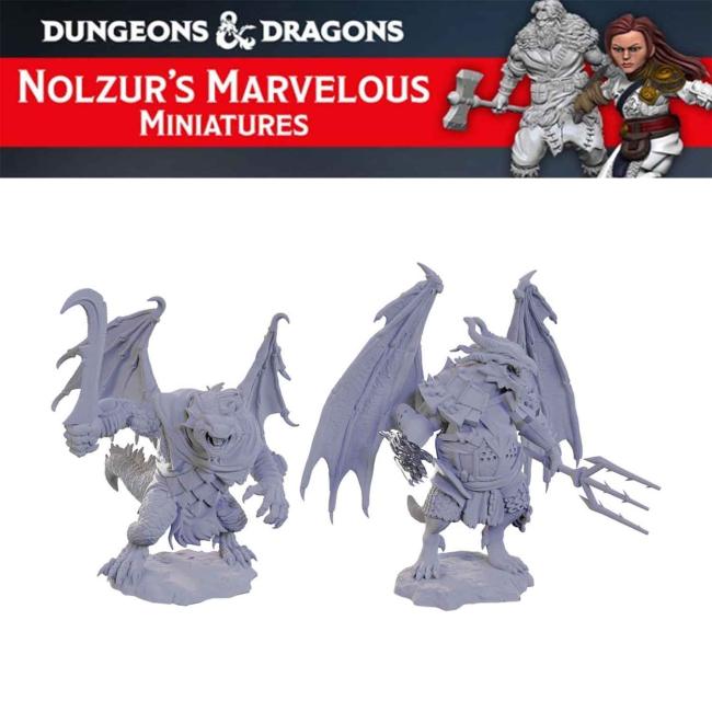 Draconian Mage & Foot Soldier Nolzur's Marvelous Unpainted Minis