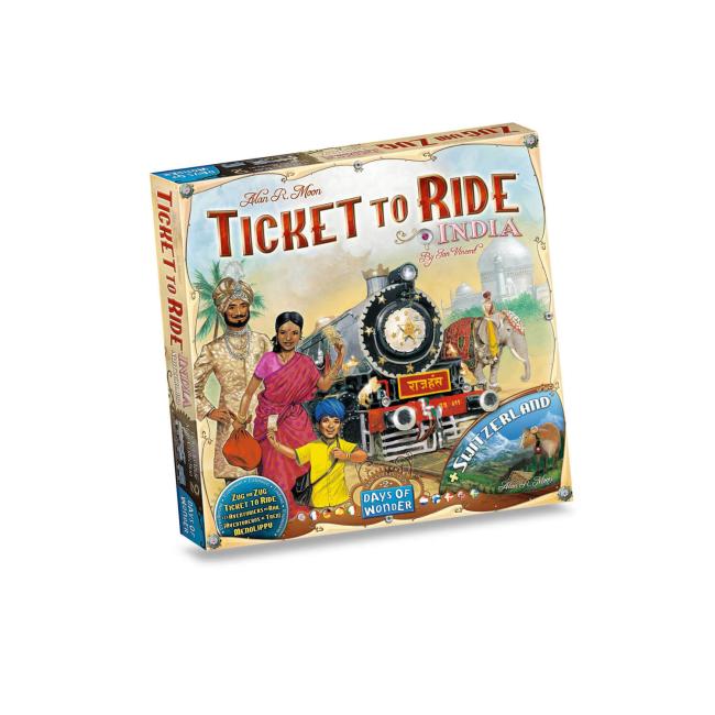 Ticket to Ride Map Collection 2: India & Switzerland