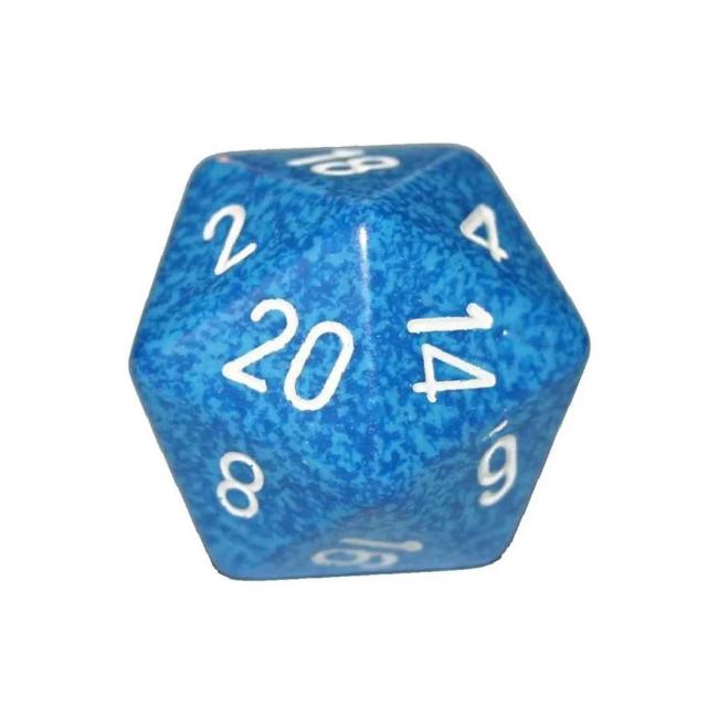 Chessex Jumbo: Speckled 34mm d20 Water™