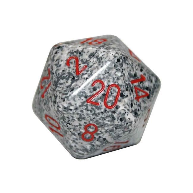 Chessex Jumbo: Speckled 34mm d20 Granite™