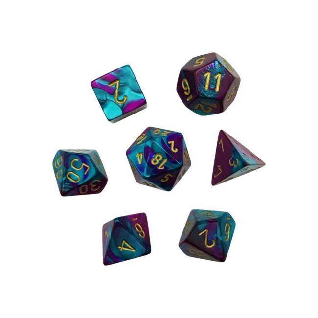 Gemini® Mini-Polyhedral Purple-Teal/gold 