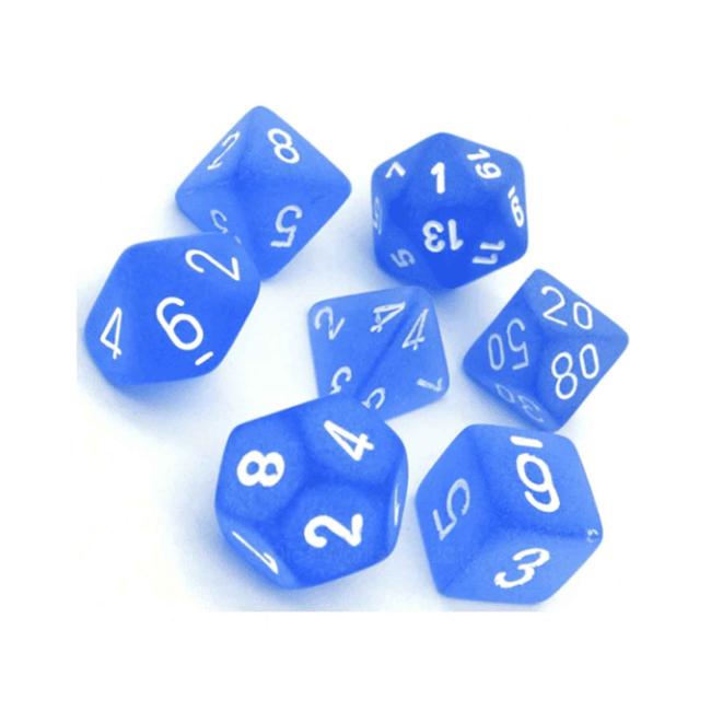 Frosted Blue: Polyhedral Set (7)