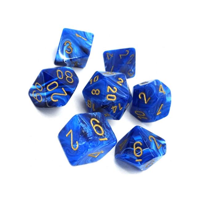 Vortex Blue /Gold: Polyhedral Set (7)