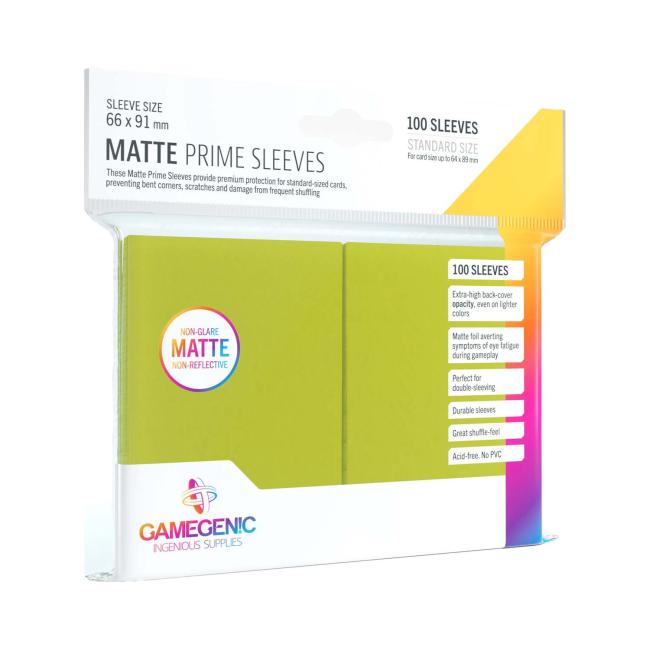 Gamegenic Matte Prime Sleeves Lime (100 ct.)