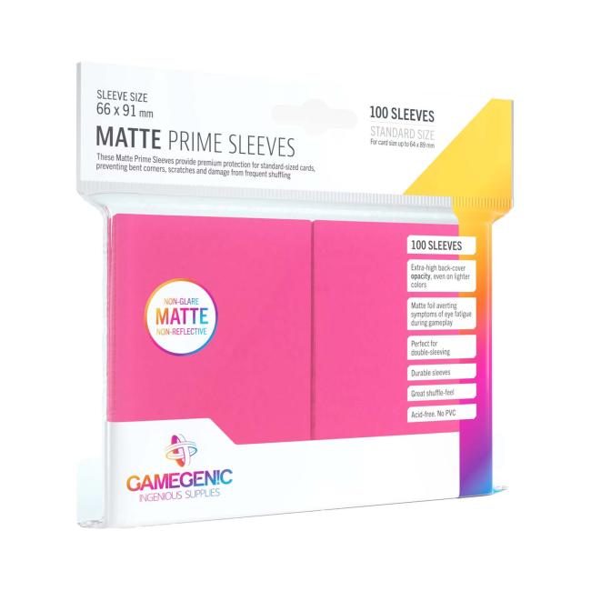 Gamegenic Matte Pink Prime Sleeves