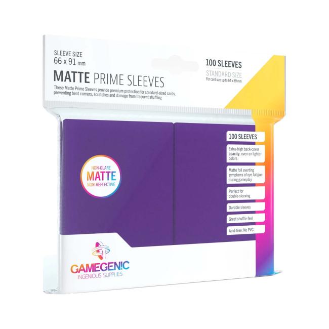 Gamegenic Matte Prime Sleeves Purple