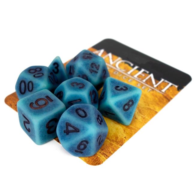 PEACOCK ANCIENT POLY DICE SET