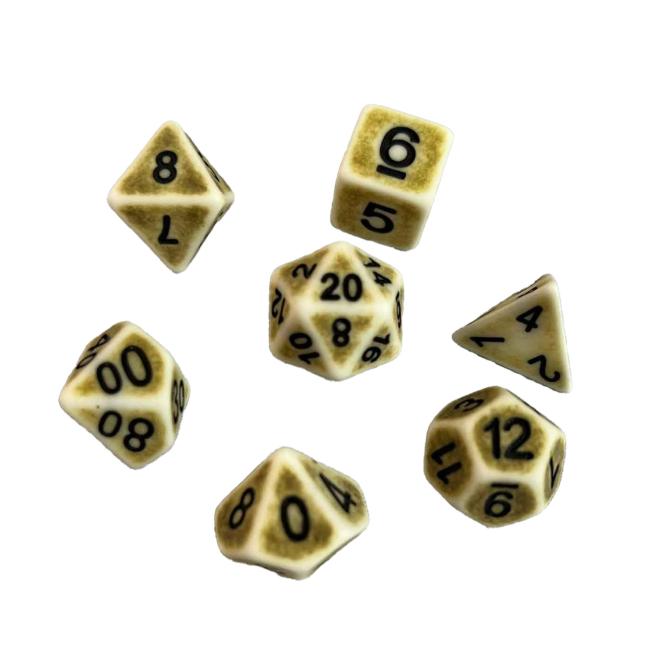 PEAR ANCIENT POLY DICE SET