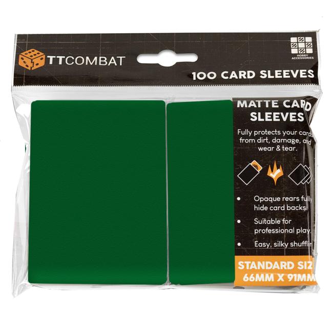 TT Combat Green Standard Card Sleeves (100)