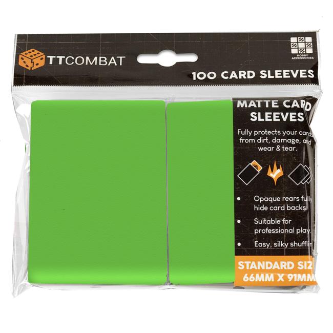TT Combat Light Green Standard Card Sleeves (100)