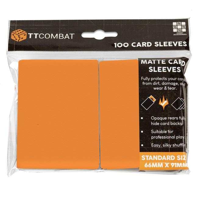 TT Combat Orange Standard Card Sleeves (100)