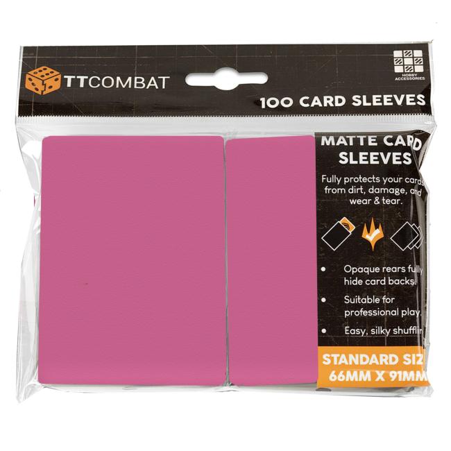 TT Combat Fuchsia Standard Card Sleeves (100)