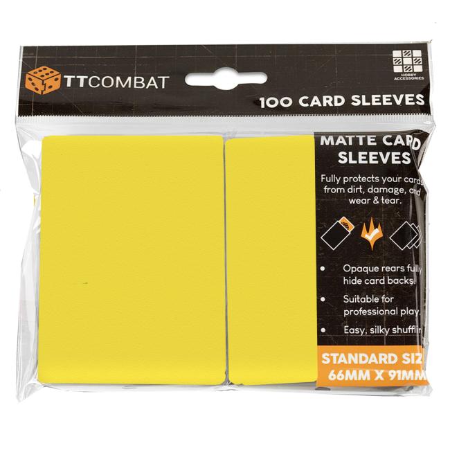 TT Combat Yellow Standard Card Sleeves (100)