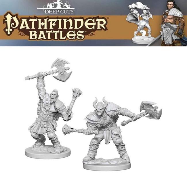 Pathfinder Deep Cuts:  Half-Orc Male Barbarian