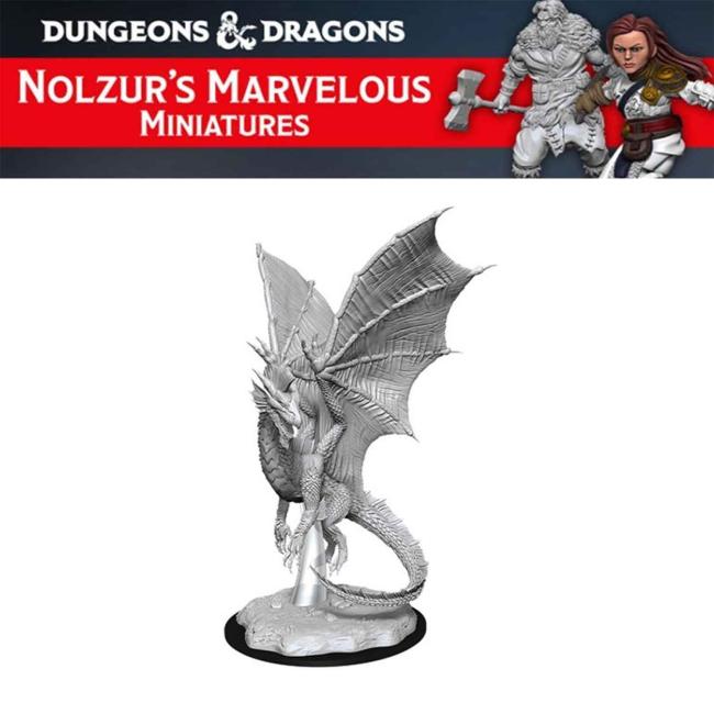 Nolzur's Marvellous Unpainted: Young Silver Dragon