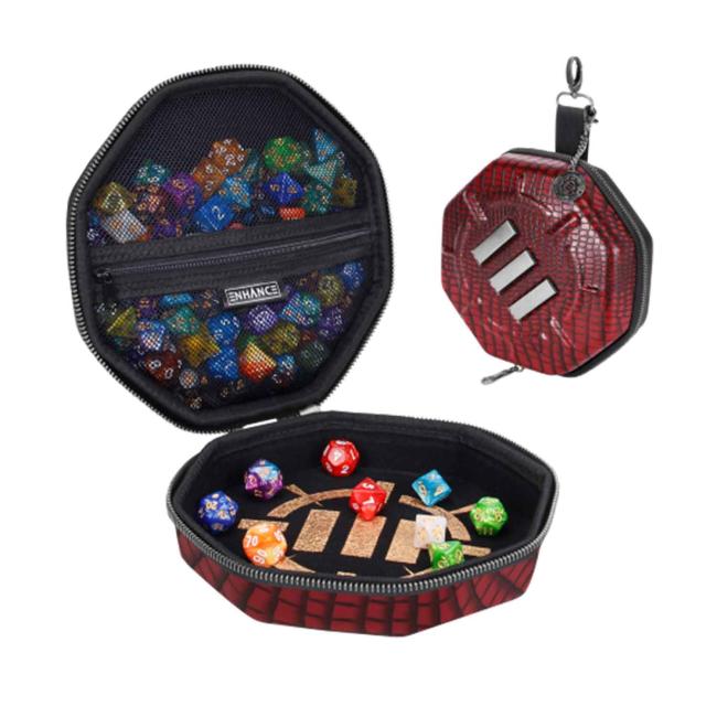 Dice Tray & Case Dragon Red