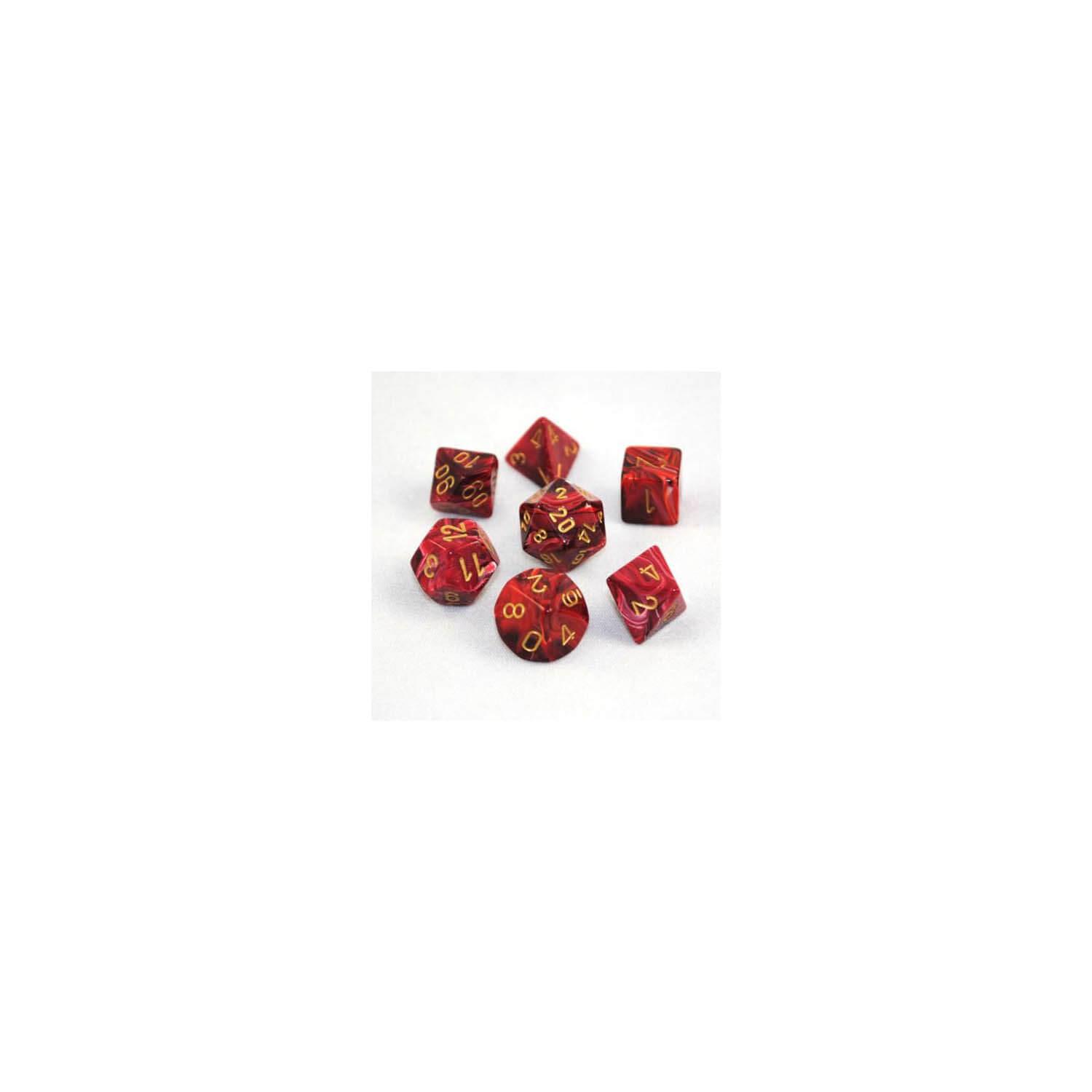 Vortex Burgundy /Gold: Polyhedral Set (7)