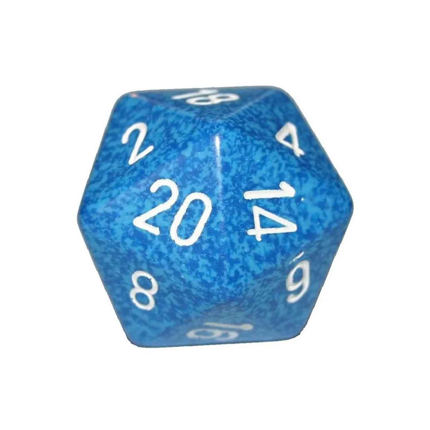 Chessex Jumbo: Speckled 34mm d20 Water™